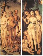 BALDUNG GRIEN, Hans Three Ages of Man and Three Graces Norge oil painting reproduction